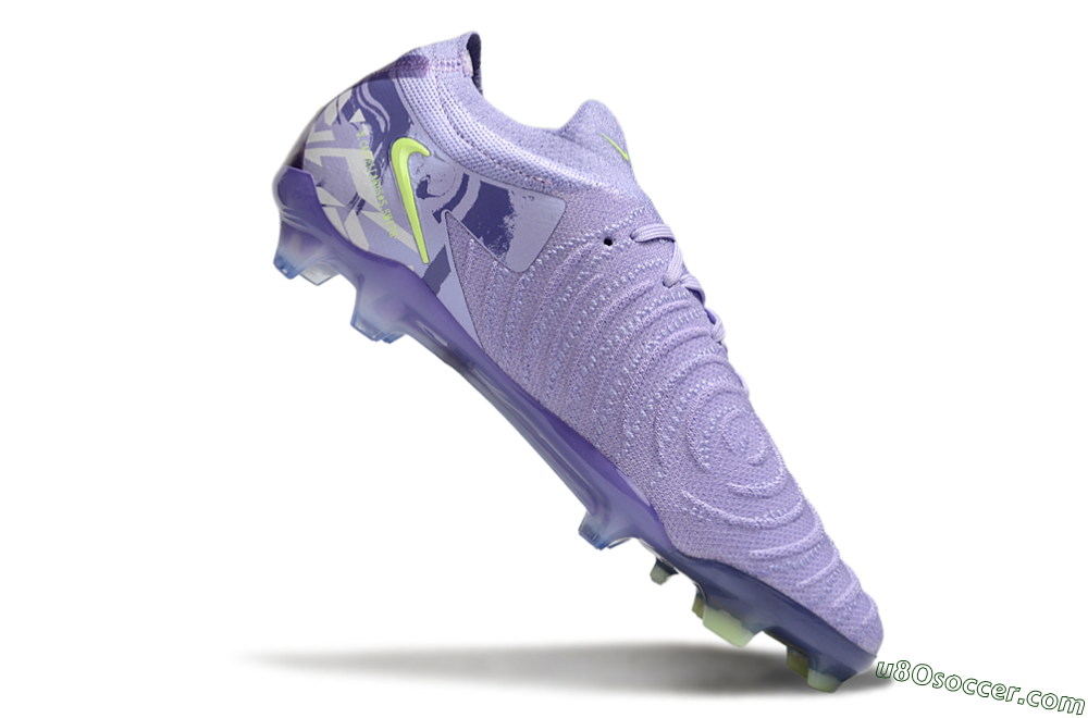 Nike Phantom GX 2 Elite FG Firm Ground Soccer Cleats - Purple/Yellow 4