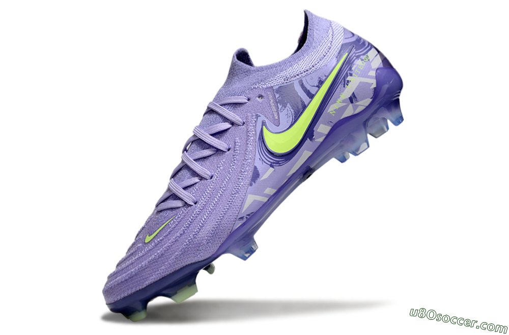 Nike Phantom GX 2 Elite FG Firm Ground Soccer Cleats - Purple/Yellow 5