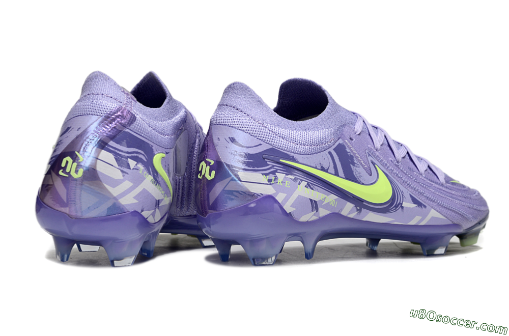 Nike Phantom GX 2 Elite FG Firm Ground Soccer Cleats - Purple/Yellow 6