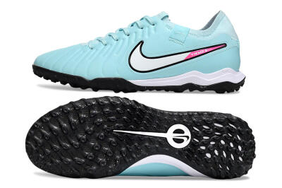 Nike Tiempo Legend 10 Pro TF Artificial Turf Soccer Shoes - Jade/White/Pink