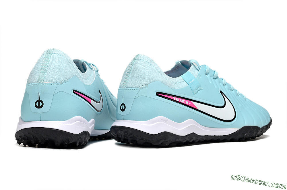 Nike Tiempo Legend 10 Pro TF Artificial Turf Soccer Shoes - Jade/White/Pink 6