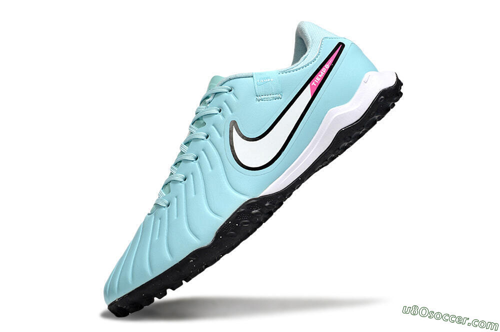 Nike Tiempo Legend 10 Pro TF Artificial Turf Soccer Shoes - Jade/White/Pink 5