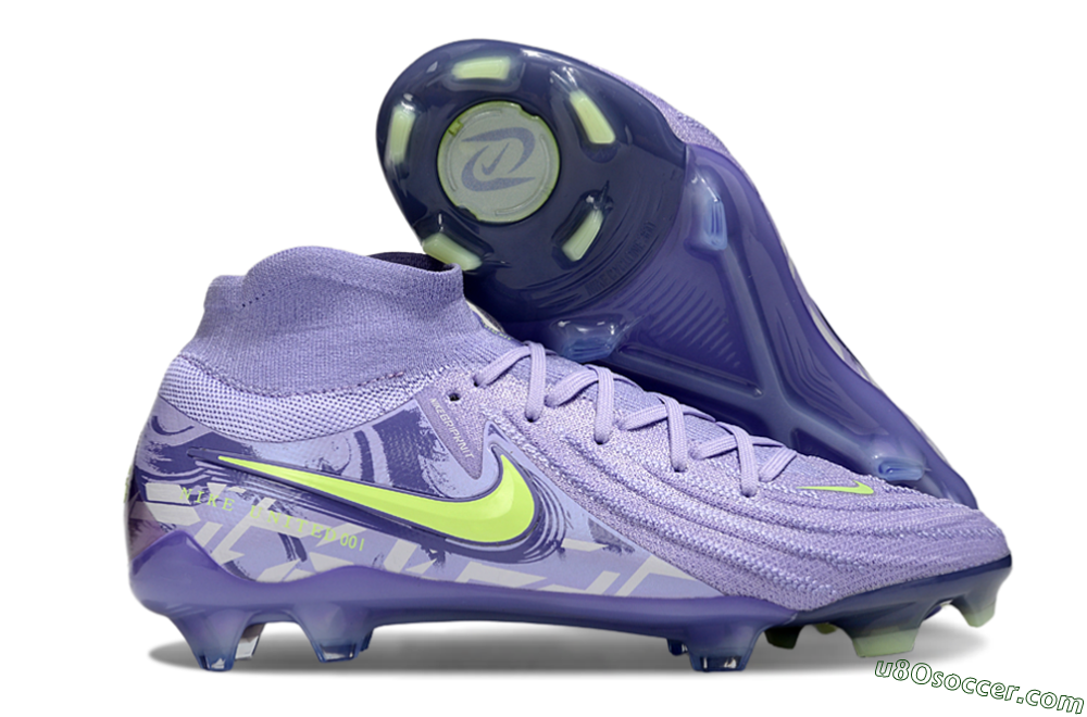 Nike Phantom Luna Elite FG Firm Ground Soccer Cleats - Purple/Yellow 1