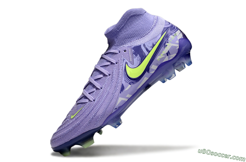 Nike Phantom Luna Elite FG Firm Ground Soccer Cleats - Purple/Yellow 5