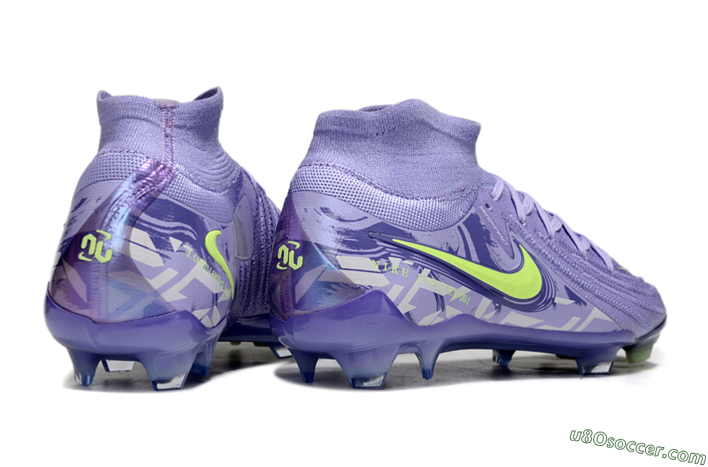 Nike Phantom Luna Elite FG Firm Ground Soccer Cleats - Purple/Yellow 6