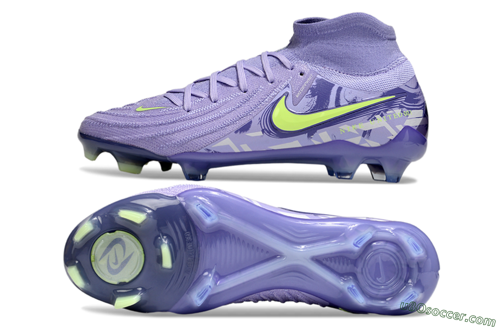 Nike Phantom Luna Elite FG Firm Ground Soccer Cleats - Purple/Yellow 0