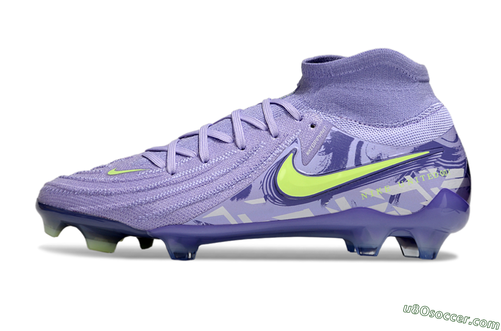 Nike Phantom Luna Elite FG Firm Ground Soccer Cleats - Purple/Yellow 2