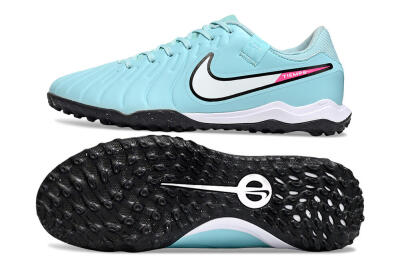 Nike Tiempo Legend 10 Academy TF Artificial Turf Soccer Shoes - Jade/White/Pink
