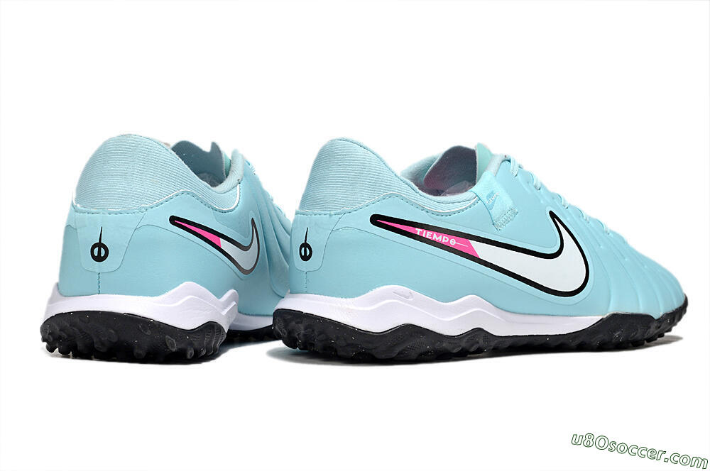 Nike Tiempo Legend 10 Academy TF Artificial Turf Soccer Shoes - Jade/White/Pink 6