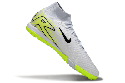 Nike Air Zoom Mercurial Superfly 10 Elite TF Artificial Turf Soccer Shoes - White/Black/Yellow