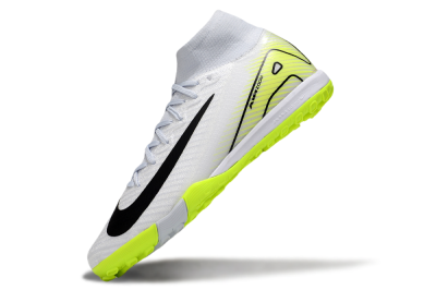 Nike Air Zoom Mercurial Superfly 10 Elite TF Artificial Turf Soccer Shoes - White/Black/Yellow