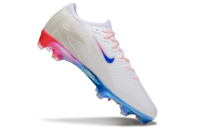Nike Air Zoom Mercurial Vapor 16 Elite FG Firm Ground Soccer Cleats - White/Blue/Pink