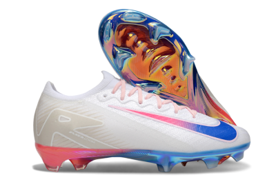 Nike Air Zoom Mercurial Vapor 16 Elite FG Firm Ground Soccer Cleats - White/Blue/Pink
