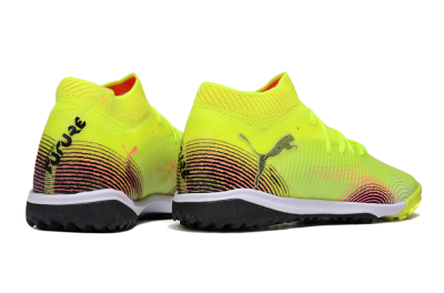 Puma Future 8 Ultimate TF Artificial Turf Soccer Shoes - Yellow/Black/Pink