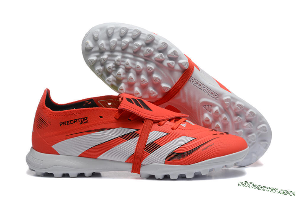 Adidas Predator 25 Elite Foldover Tongue TF Artificial Turf Soccer Shoes - Red/White 1