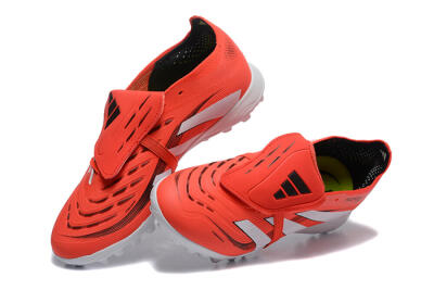 Adidas Predator 25 Elite Foldover Tongue TF Artificial Turf Soccer Shoes - Red/White