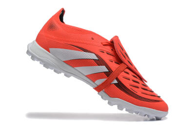 Adidas Predator 25 Elite Foldover Tongue TF Artificial Turf Soccer Shoes - Red/White