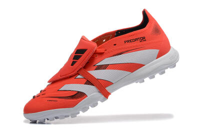 Adidas Predator 25 Elite Foldover Tongue TF Artificial Turf Soccer Shoes - Red/White
