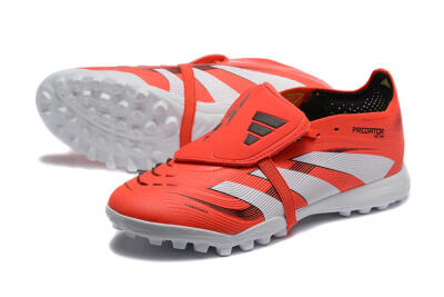 Adidas Predator 25 Elite Foldover Tongue TF Artificial Turf Soccer Shoes - Red/White