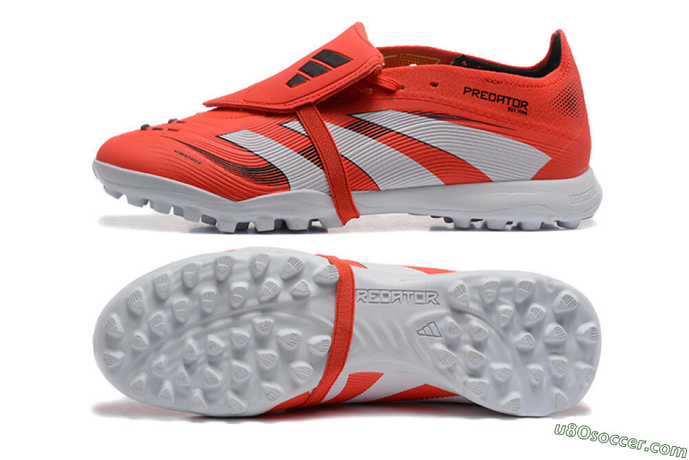 Adidas Predator 25 Elite Foldover Tongue TF Artificial Turf Soccer Shoes - Red/White 0