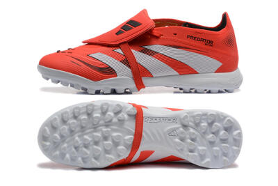 Adidas Predator 25 Elite Foldover Tongue TF Artificial Turf Soccer Shoes - Red/White
