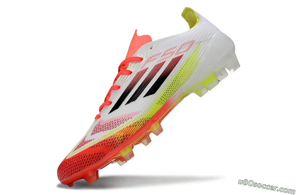 Adidas F50 Elite FG Firm Ground Soccer Cleats - White/Red/Yellow 6