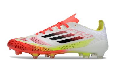 Adidas F50 Elite FG Firm Ground Soccer Cleats - White/Red/Yellow