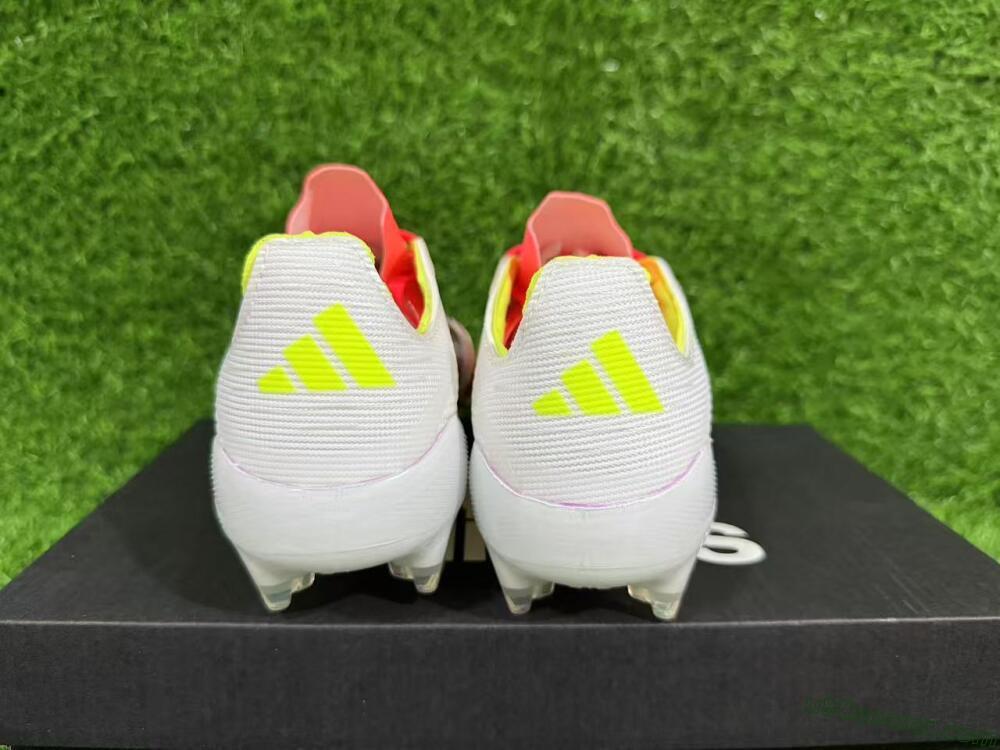 Adidas F50 Elite FG Firm Ground Soccer Cleats - White/Red/Yellow