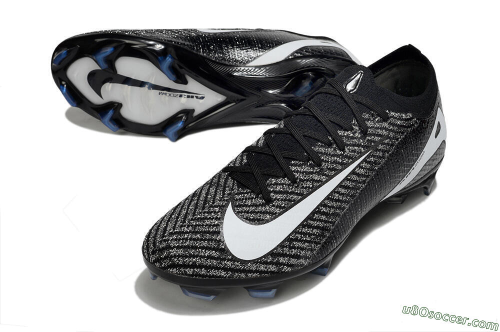 Nike Air Zoom Mercurial Vapor 16 Elite FG Firm Ground Soccer Cleats - Black/White 3