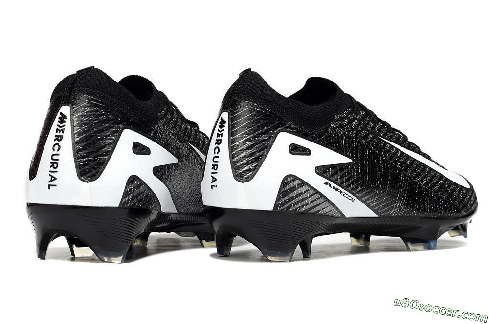 Nike Air Zoom Mercurial Vapor 16 Elite FG Firm Ground Soccer Cleats - Black/White 6