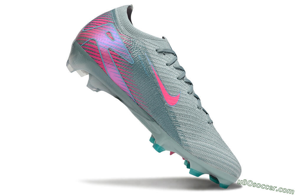 Nike Air Zoom Mercurial Vapor 16 Elite FG Firm Ground Soccer Cleats - Jade/Pink 4
