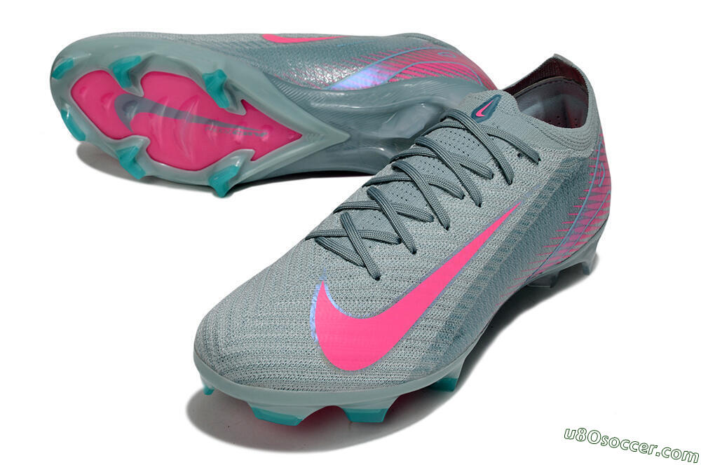 Nike Air Zoom Mercurial Vapor 16 Elite FG Firm Ground Soccer Cleats - Jade/Pink 3