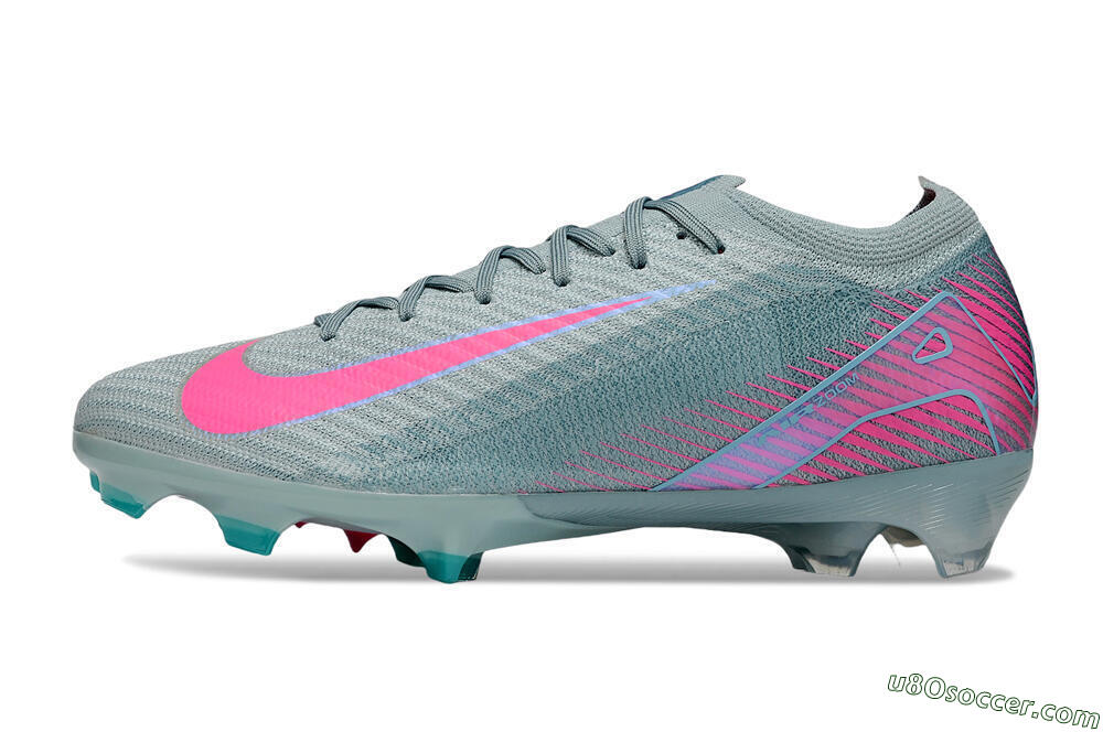 Nike Air Zoom Mercurial Vapor 16 Elite FG Firm Ground Soccer Cleats - Jade/Pink 2