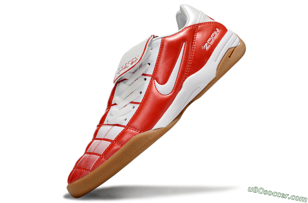 Nike Air Zoom Total 90 III IC Indoor & Futsal Soccer Shoes - White/Red 5