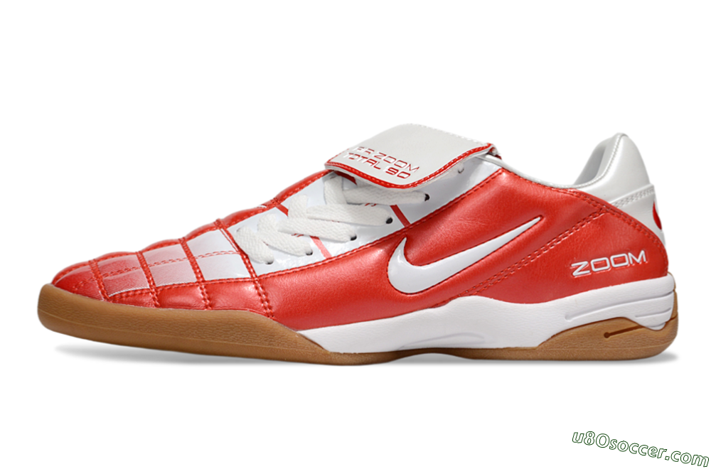 Nike Air Zoom Total 90 III IC Indoor & Futsal Soccer Shoes - White/Red 2