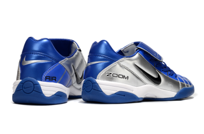 Nike Air Zoom Total 90 III IC Indoor & Futsal Soccer Shoes - Silver/Black/Blue