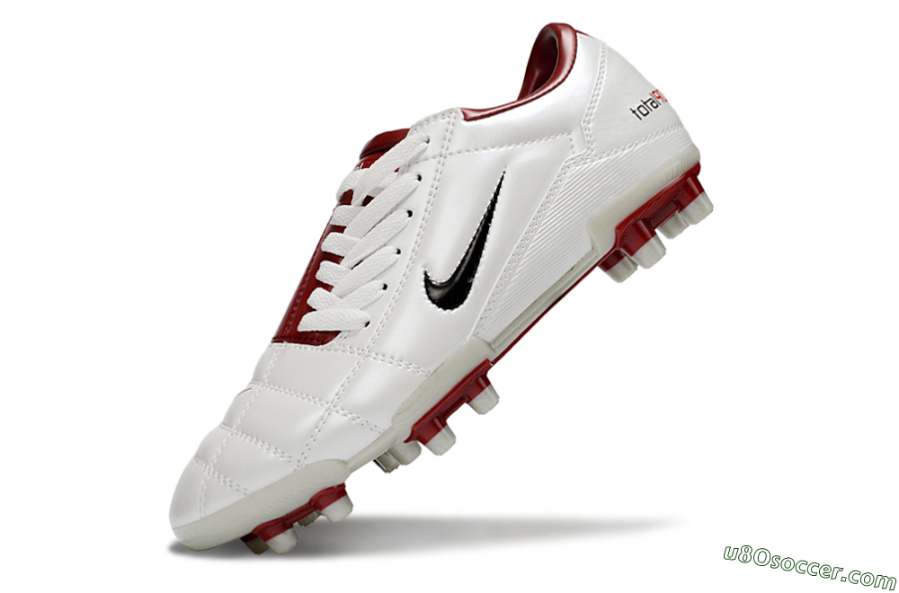 Nike Total 90 III FG Firm Ground Soccer Cleats - White/Black/Red 5