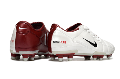 Nike Total 90 III FG Firm Ground Soccer Cleats - White/Black/Red