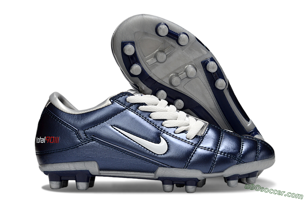 Nike Total 90 III FG Firm Ground Soccer Cleats - Blue/White 1