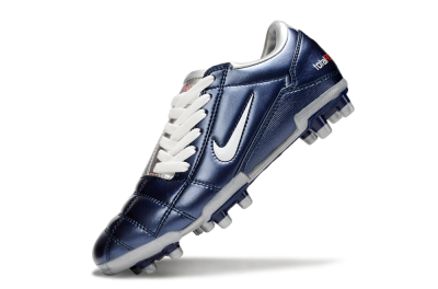 Nike Total 90 III FG Firm Ground Soccer Cleats - Blue/White