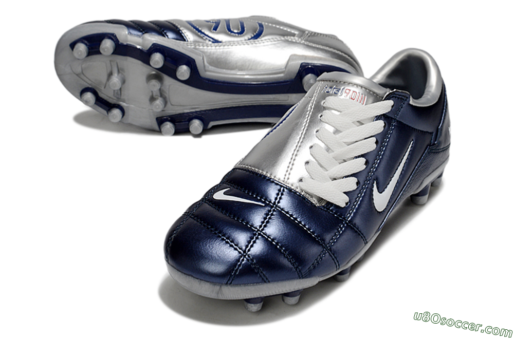 Nike Total 90 III FG Firm Ground Soccer Cleats - Blue/White 3