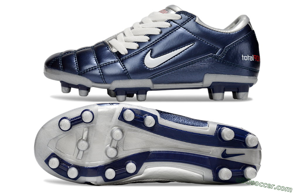 Nike Total 90 III FG Firm Ground Soccer Cleats - Blue/White 0