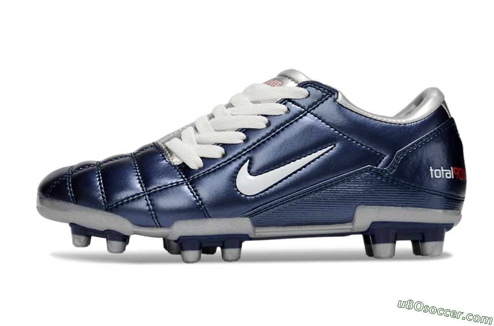 Nike Total 90 III FG Firm Ground Soccer Cleats - Blue/White 2
