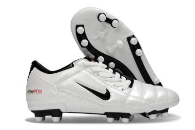Nike Total 90 III FG Firm Ground Soccer Cleats - White/Black