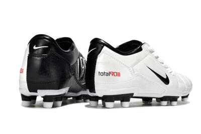 Nike Total 90 III FG Firm Ground Soccer Cleats - White/Black