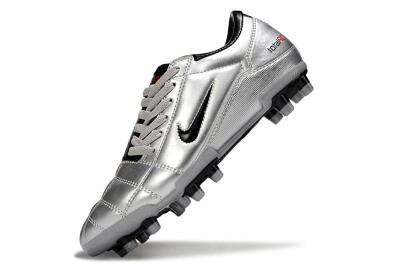 Nike Total 90 III FG Firm Ground Soccer Cleats - Silver/Black