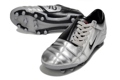 Nike Total 90 III FG Firm Ground Soccer Cleats - Silver/Black