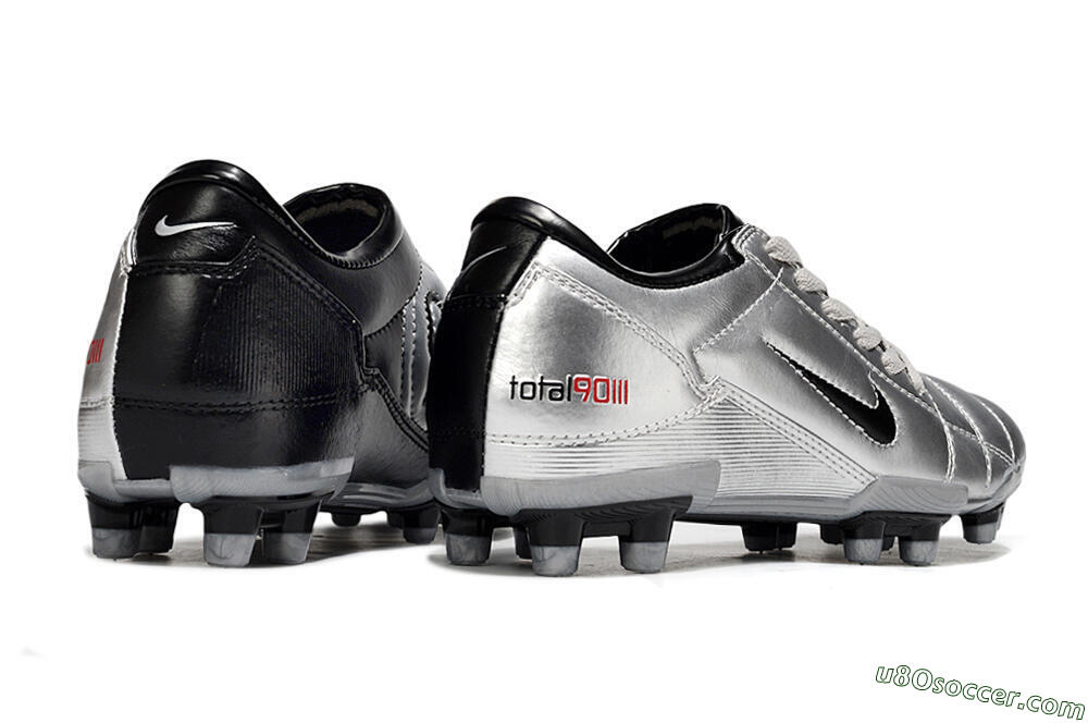 Nike Total 90 III FG Firm Ground Soccer Cleats - Silver/Black 6