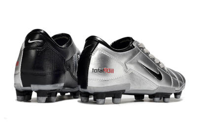 Nike Total 90 III FG Firm Ground Soccer Cleats - Silver/Black