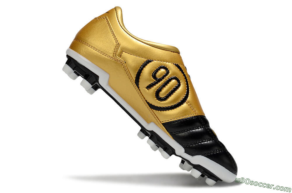 Nike Total 90 III FG Firm Ground Soccer Cleats - Black/Gold/White 4